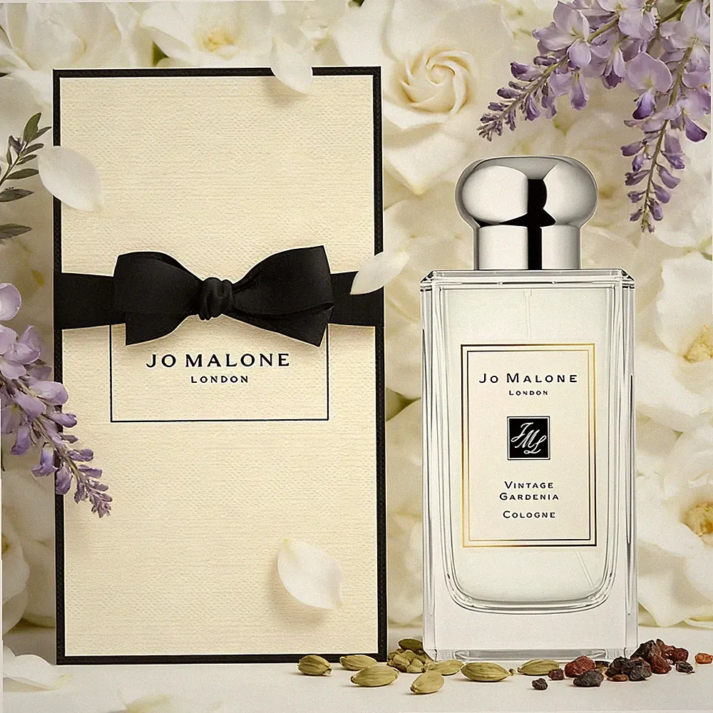 New Jo Malone Vintage Gardenia Cologne Spray for Women 3.4 oz Perfume 100 ml