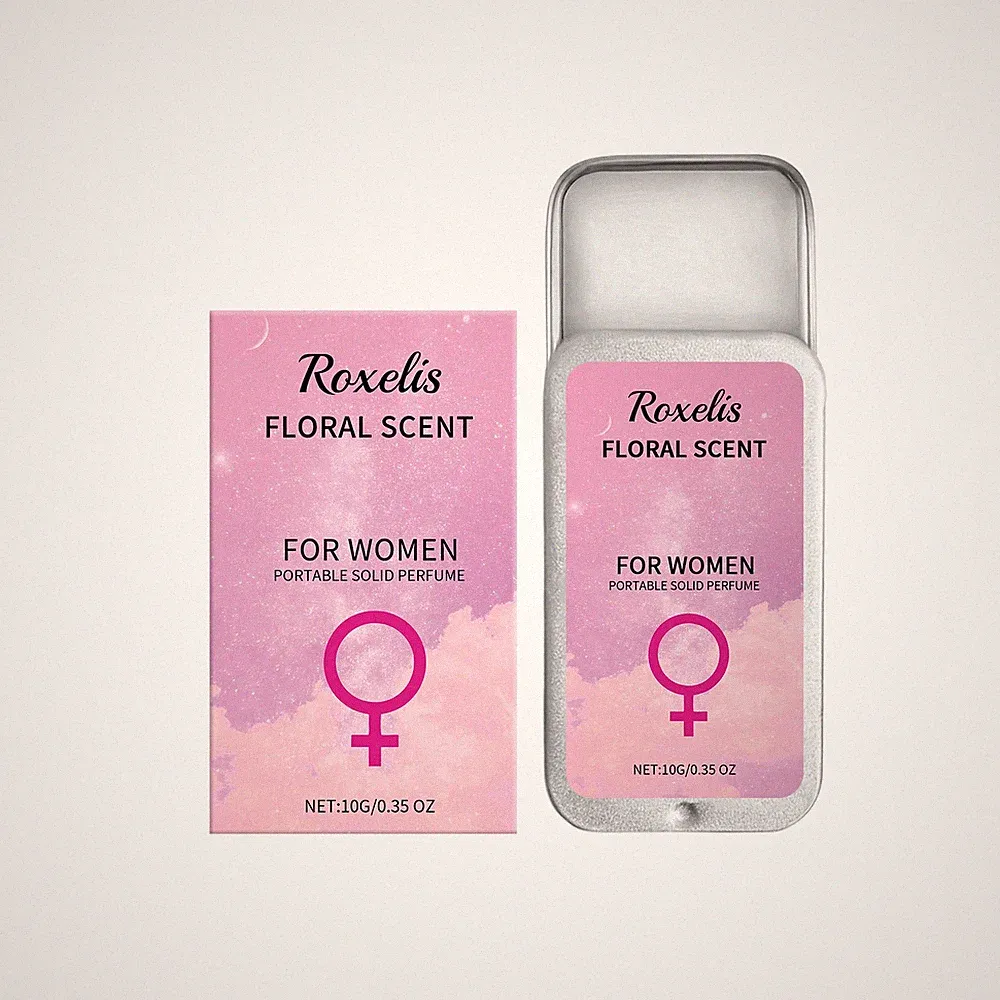 Solid Perfume Floral, Portable Long Lasting Women's Jasmine Rose Scent Balm