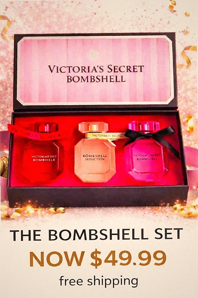 Victoria’s Secret Bombshell Perfume Gift Set 3 x 30mL. Authentic Different scent